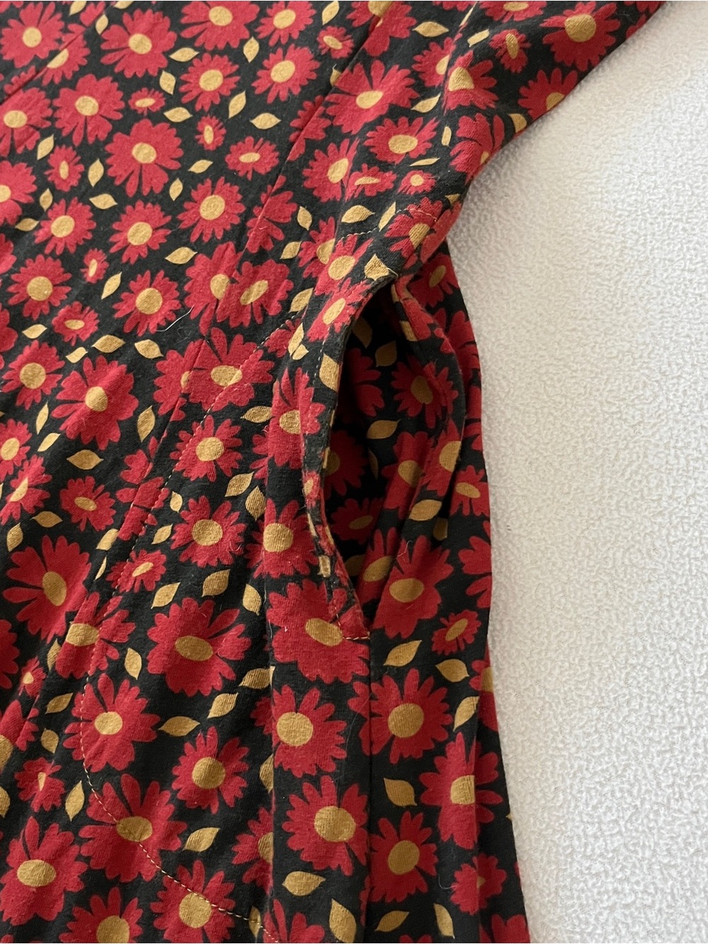 Effie’s Heart Floral V-Neck Fit & Flare Dress Boho Bloom Cottage Fairy Core - Picture 4 of 14